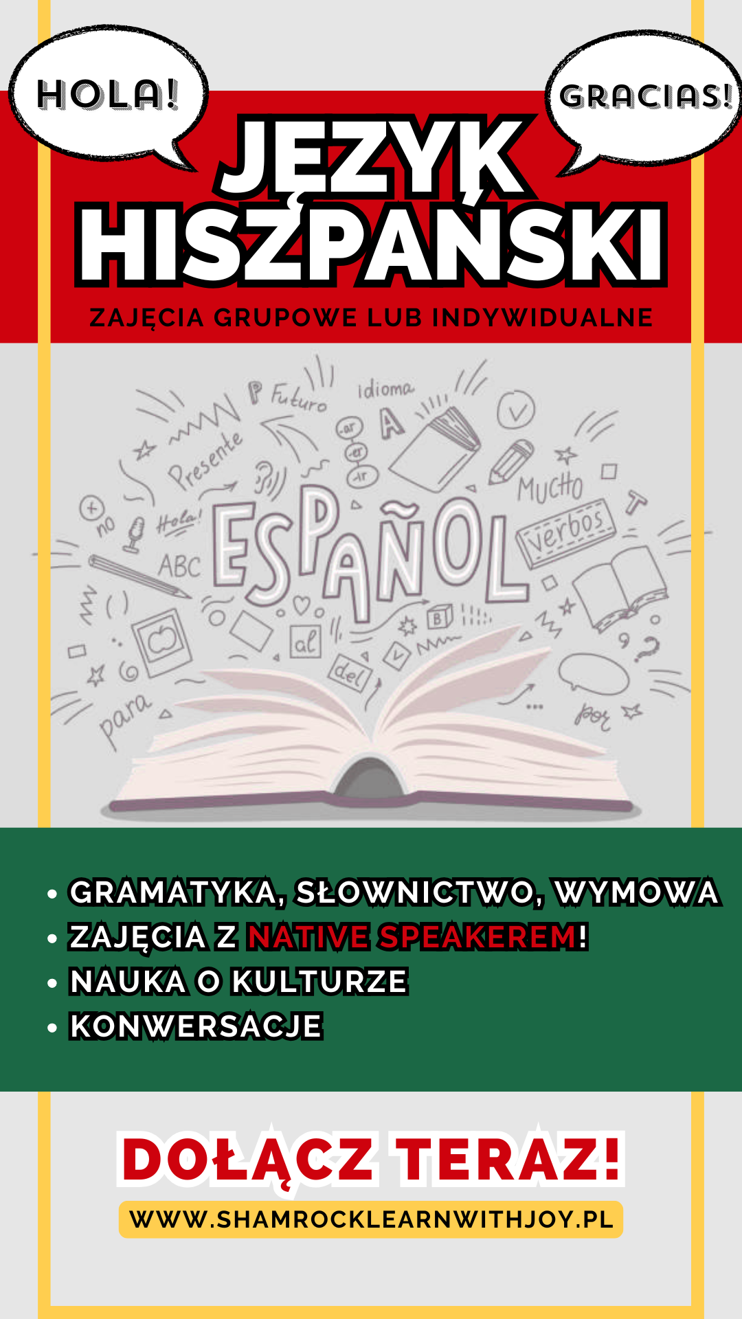 Read more about the article Hiszpański w Shamrock już na Was czeka!
